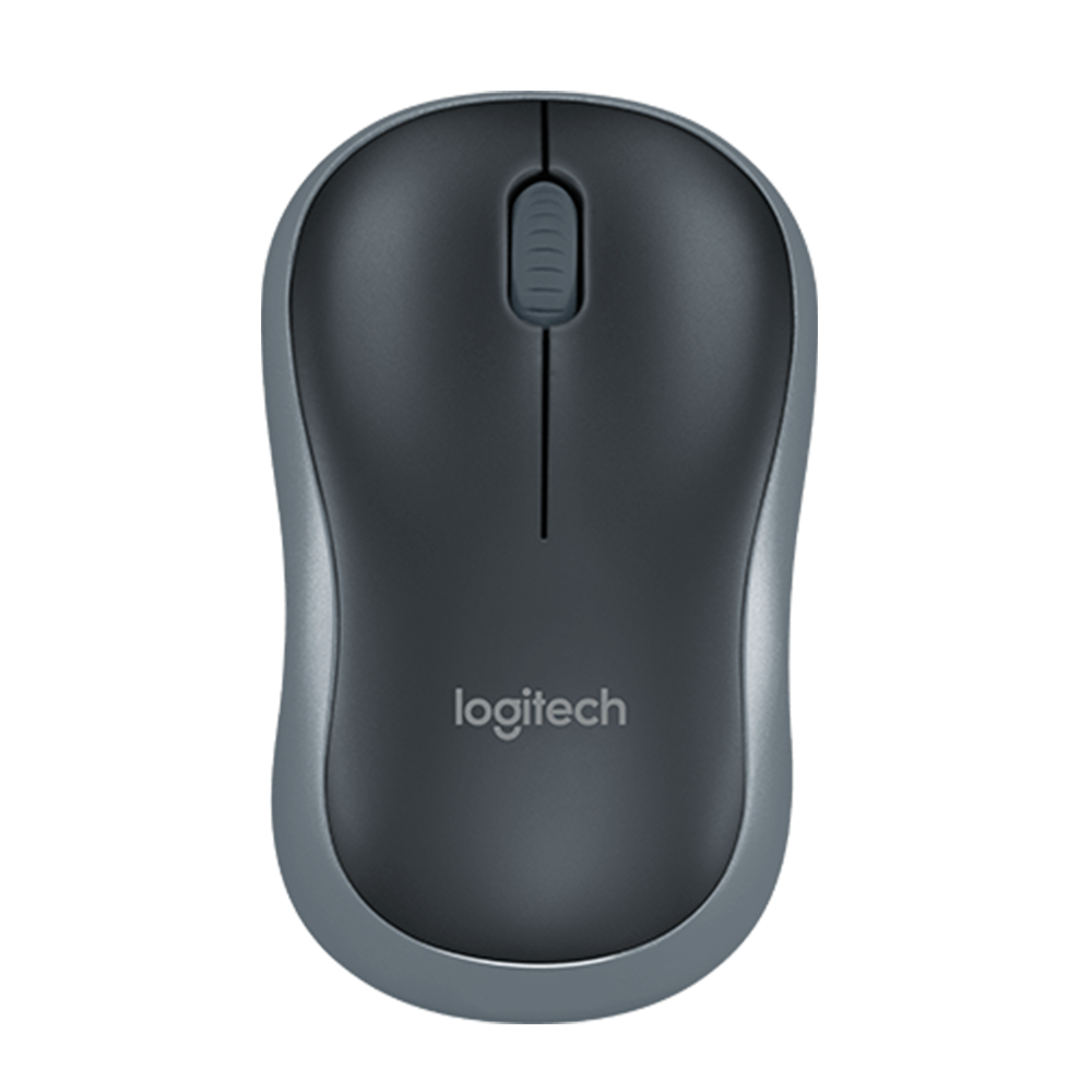 WIRELESS MOUSE (เมาส์ไร้สาย) LOGITECH M185 WIRELESS (BLACK)