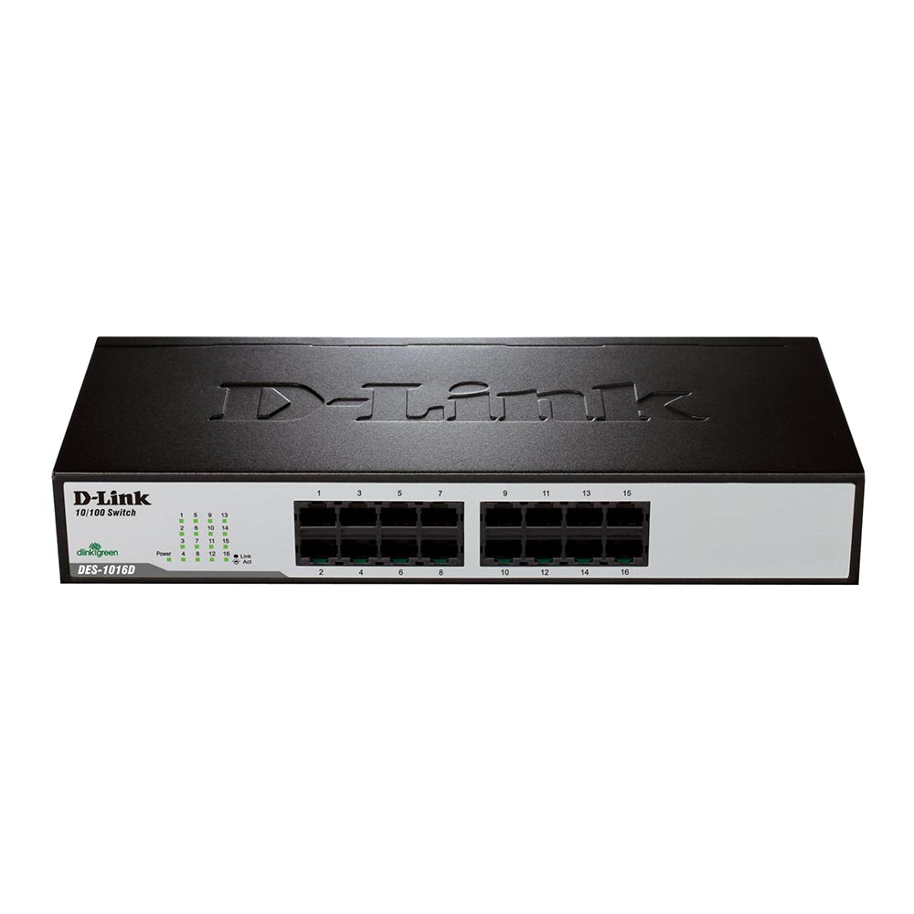 SWITCH (สวิตซ์) D-LINK 16 PORT DES-1016D FAST PORT
