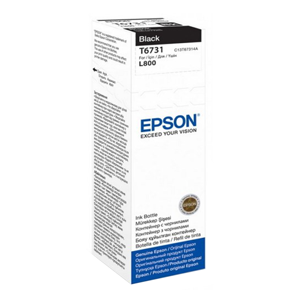 INK EPSON (หมึกสำหรับเครื่องพิมพ์) T673100 (BLACK)