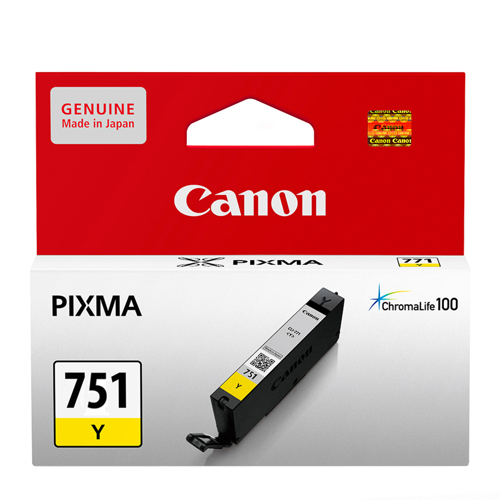 INK (หมึกสำหรับเครื่องพิมพ์) CANON CLI-751 (YELLOW)