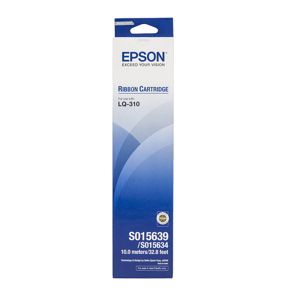 INK (หมึกสำหรับเครื่องพิมพ์) EPSON S015639 RIBBON FOR LQ310