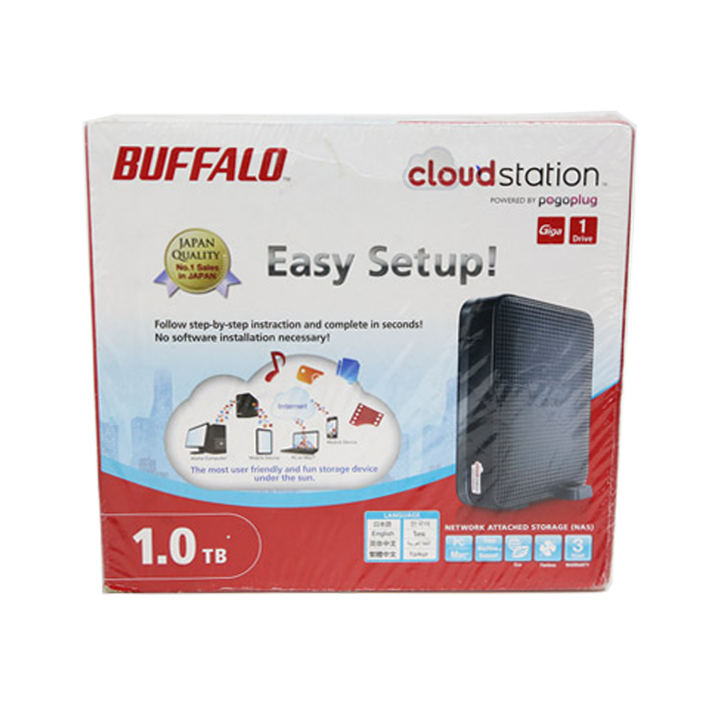 BUFFALO (อุปกรณ์จัดเก็บข้อมูลบนเครือข่าย) CLOUDSTATION 1.0 TB (CS-X1.0-AP)