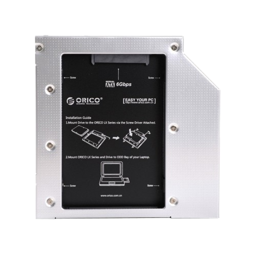 CADDY DRIVE (ถาดใส่ฮาร์ดดิสก์) ORICO L127SS 2.5 INCH CADDY DRIVE FOR NOTEBOOK (12.7MM)
