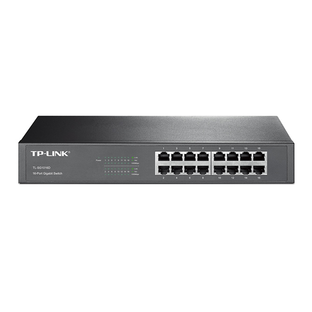 SWITCH (สวิตซ์) TP-LINK 16 PORT TL-SG1016D GIGABIT PORT