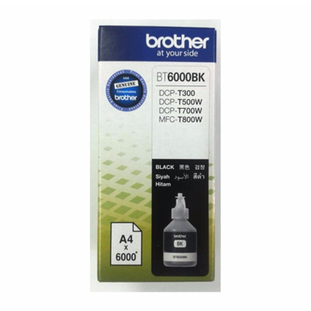 INK (หมึกสำหรับเครื่องพิมพ์) BROTHER BT-6000BK FOR DCP-T300/T500W (BLACK)