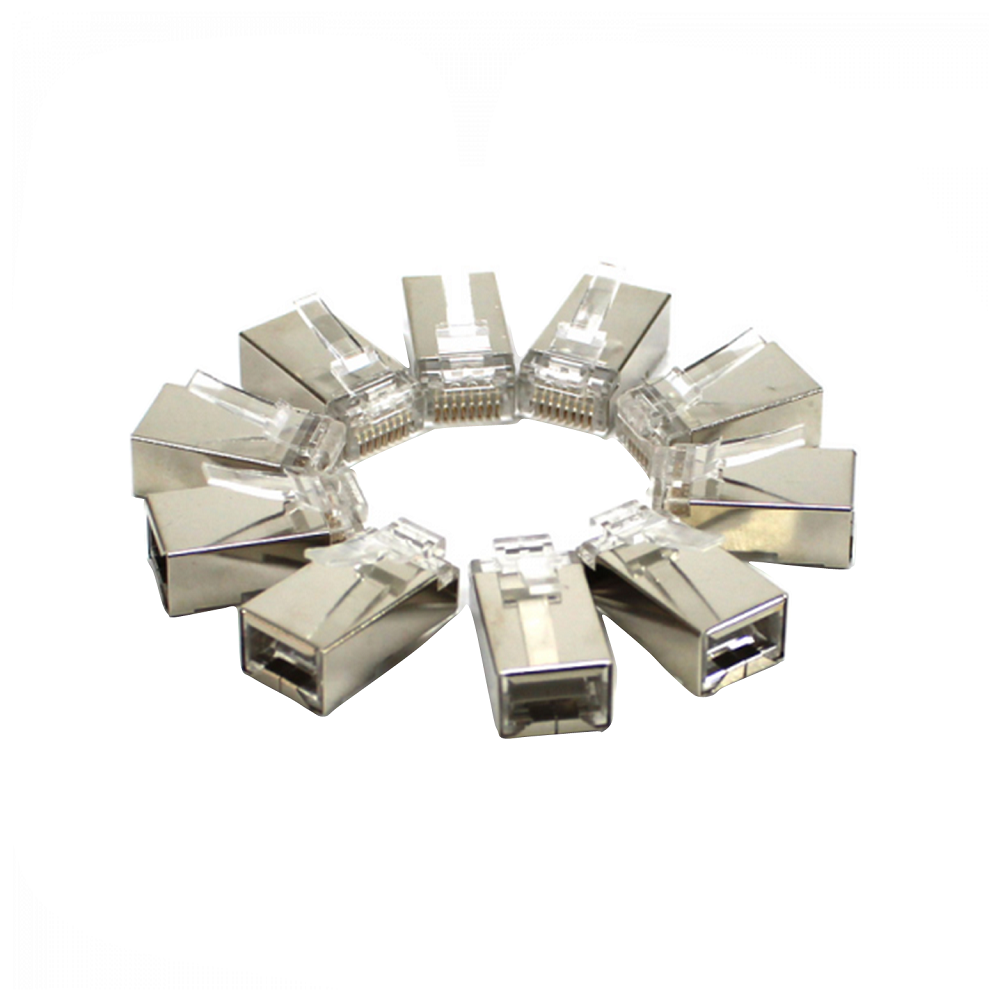 MODULAR CONNECTOR PLUG (ครอบหัวสายแลน) POWER SYNC CAT7 CRYSTAL MODULAR (10 PCS/PACK)