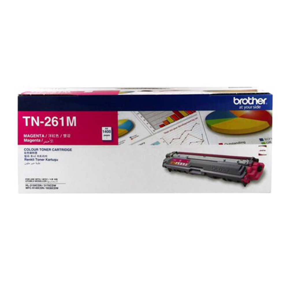 TONER (หมึกสำหรับเครื่องพิมพ์) BROTHER TN-261M (MAGENTA)