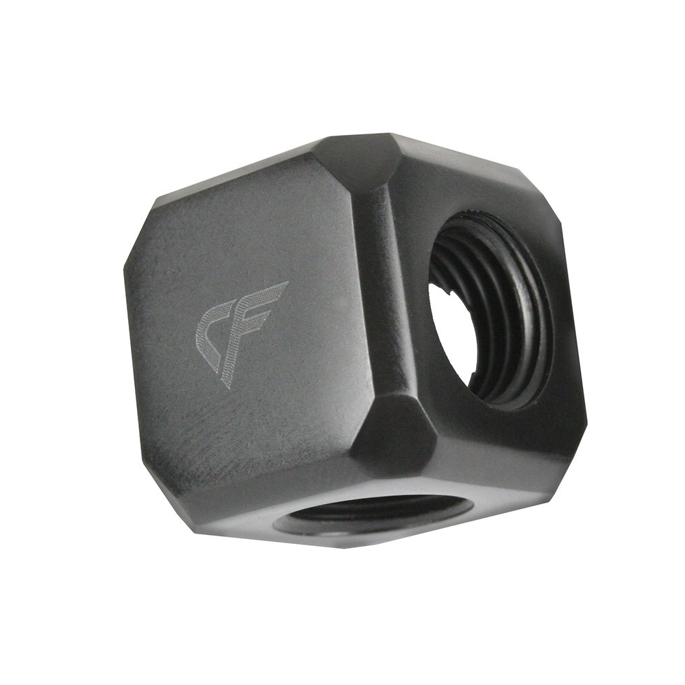 FITTING (อุปกรณ์ประกอบชุดน้ำ) COOLFORCE CF CUBE THREADED 5X G1/4-FEMALE