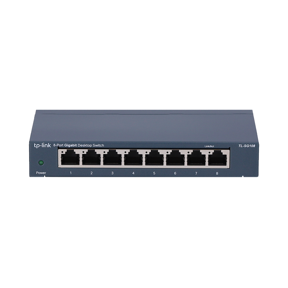 SWITCH (สวิตซ์) TP-LINK 8 PORT TL-SG108 GIGABIT PORT IN METAL CASING