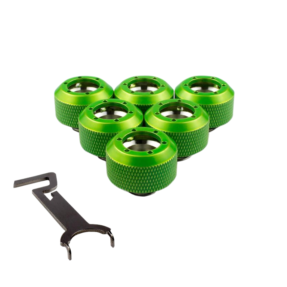 FITTING (อุปกรณ์ประกอบชุดน้ำ) PRIMOCHILL 1/2 INCH RIGID REVOLVER SX TOXIC (CANDY GREEN) [PACK 6]