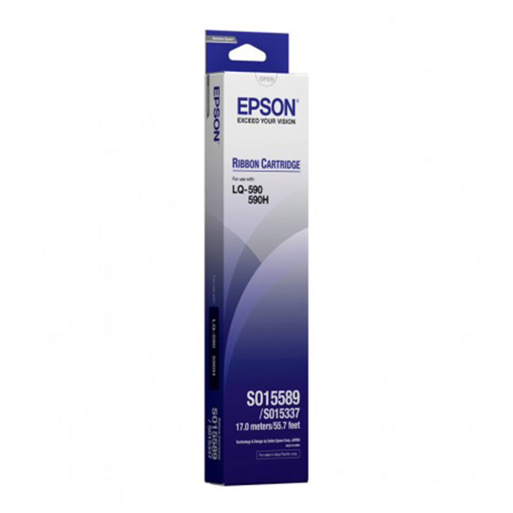 INK EPSON (หมึกพิมพ์สำหรับปริ้นเตอร์) S015589/F RIBBON FOR LQ-590