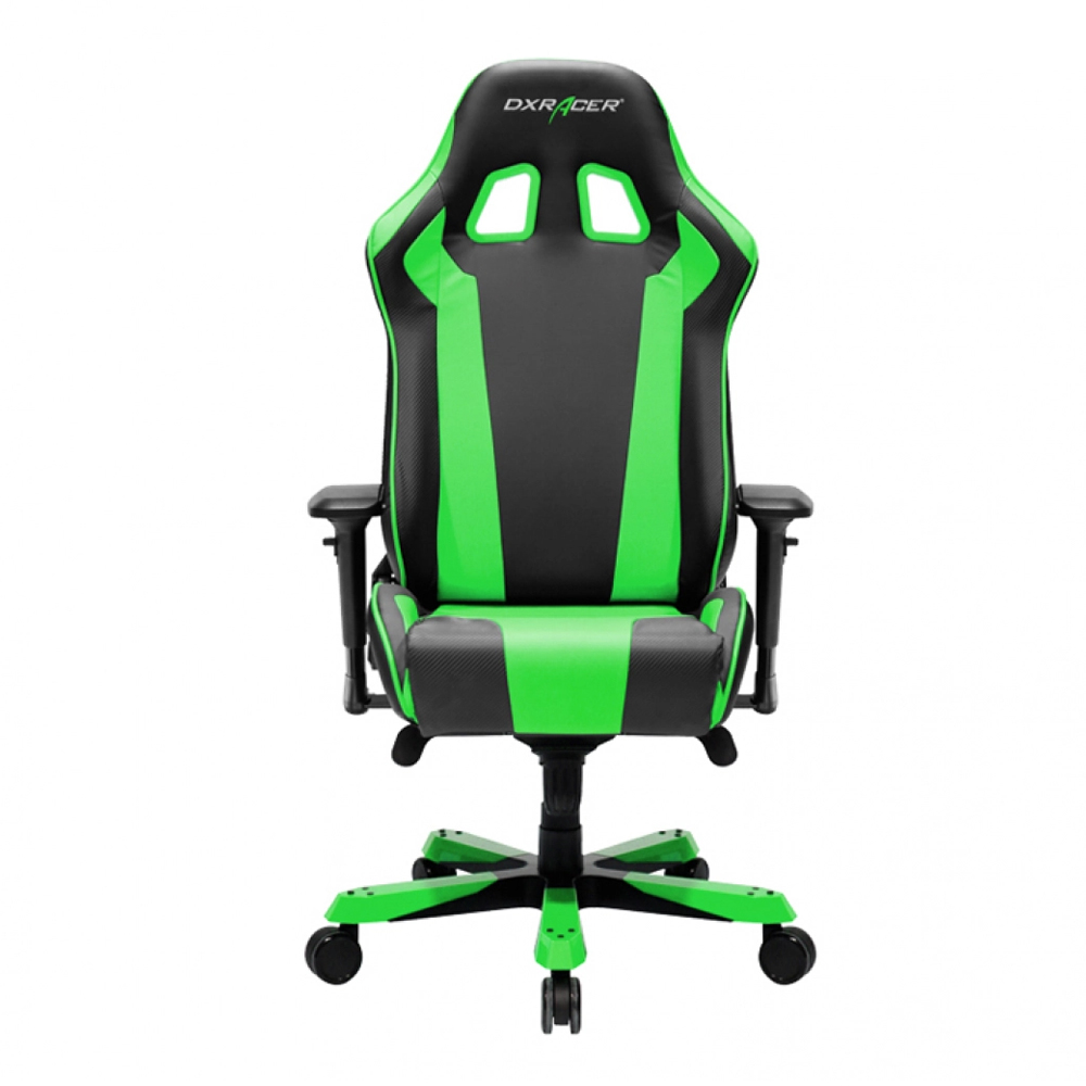 GAMING CHAIR (เก้าอี้เกมมิ่ง) DXRACER KING SERIES (KS06/NE) (BLACK-GREEN) (สินค้าต้องประกอบก่อนใช้งาน)