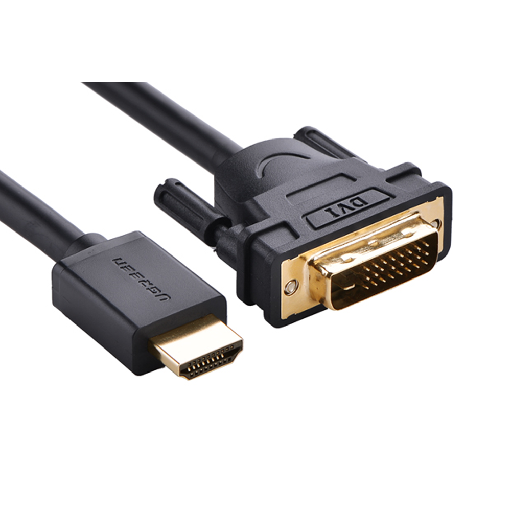 MONITOR CABLE (สายจอมอนิเตอร์) UGREEN HDMI TO DVI 24+1 1.5 METER (11150)