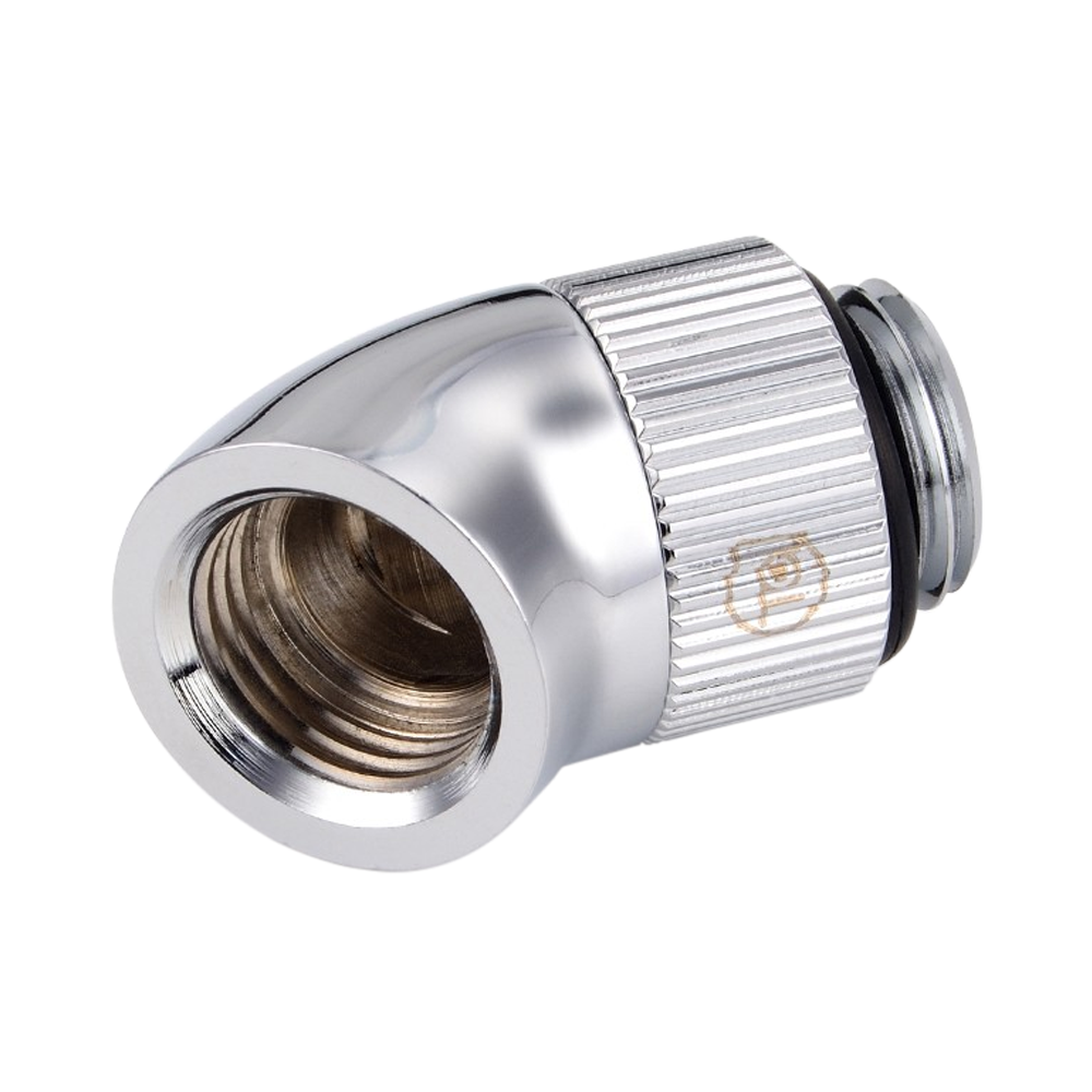 FITTING (อุปกรณ์ประกอบชุดน้ำ) TOUCHAQUA G1/4 ROTARY 45-DEGREE IG1/4 EXTENDER (GLORIOUS SILVER)