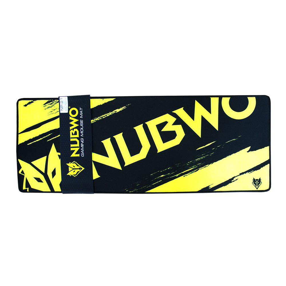 MOUSE PAD (เมาส์แพด) NUBWO NP021 (YELLOW) (780 x 300 x 3mm)