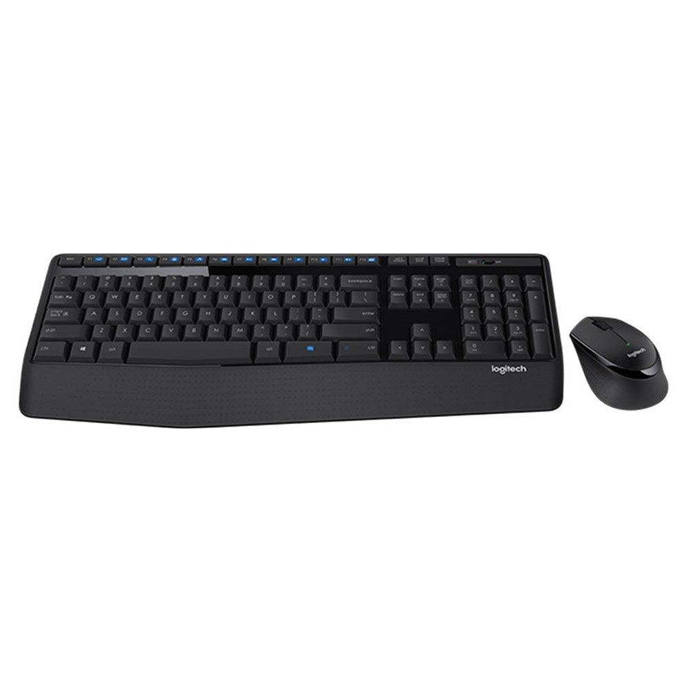 WIRELESS KEYBOARD & MOUSE (คีย์บอร์ดและเมาส์ไร้สาย) LOGITECH MK345 WIRELESS (BLACK)