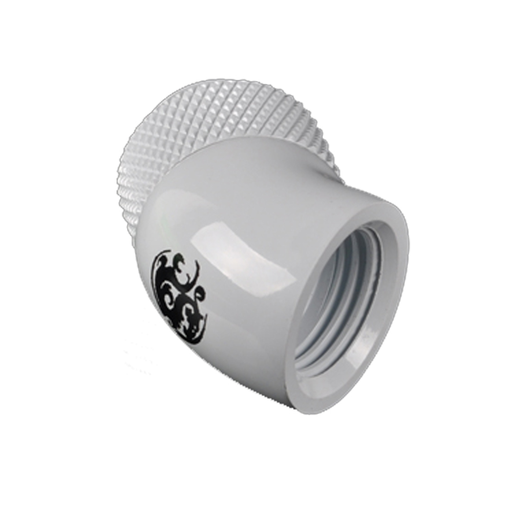 FITTING (อุปกรณ์ประกอบชุดน้ำ) BITSPOWER G1/4 DELUXE (WHITE) ROTARY 45-DEGREE IG1/4 EXTENDER