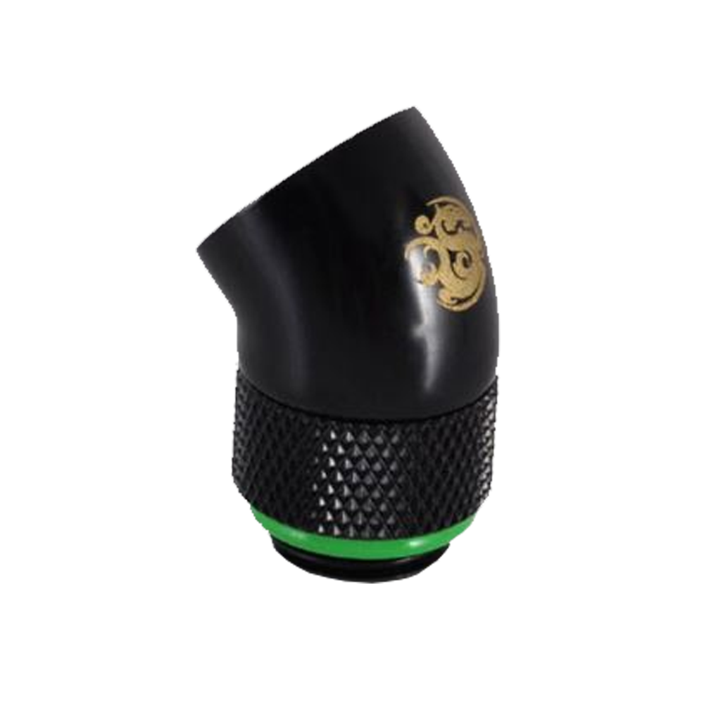 FITTING (อุปกรณ์ประกอบชุดน้ำ) BITSPOWER G1/4 MATT (BLACK) ROTARY 45-DEGREE IG1/4 EXTENDER