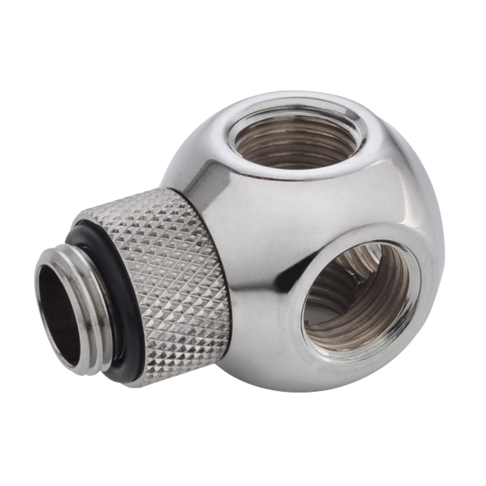 FITTING (อุปกรณ์ประกอบชุดน้ำ) BITSPOWER G1/4 (SILVER) SHINING Q PLUS-ROTARY IG1/4X4 EXTENDER
