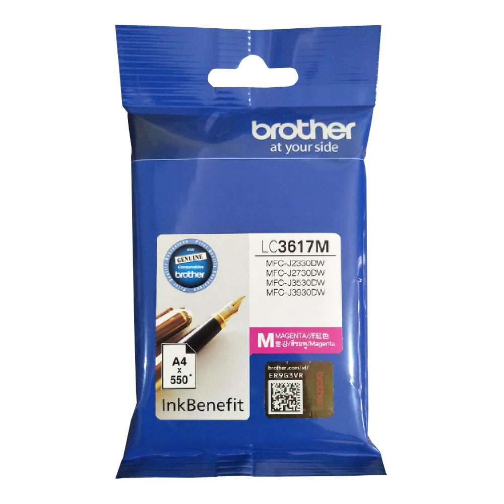 INK (หมึกสำหรับเครื่องพิมพ์) BROTHER LC-3617M (MAGENTA)