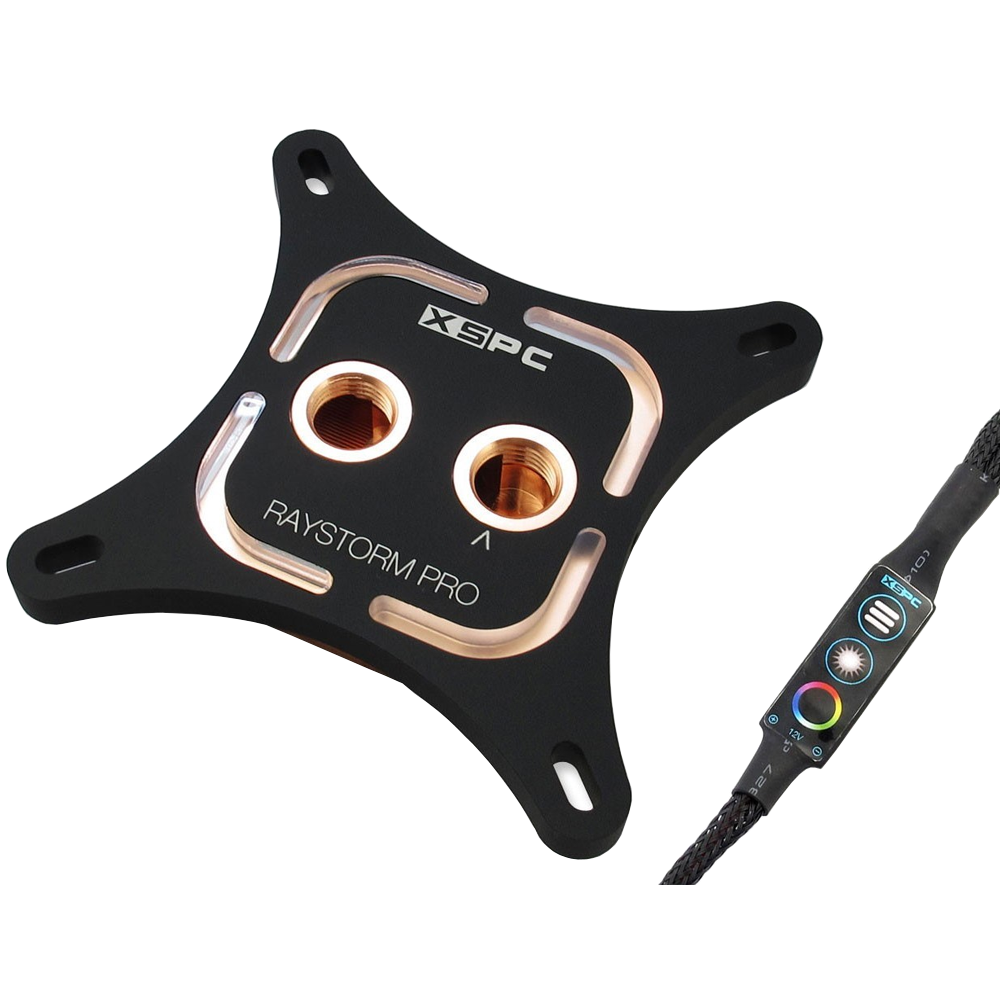 CPU WATER BLOCK (อุปกรณ์ระบายความร้อนสำหรับซีพียู) XSPC RAYSTORM PRO RGB (INTEL)
