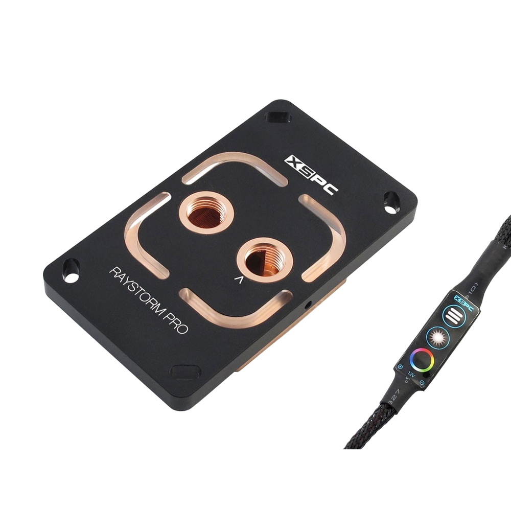 CPU WATER BLOCK (อุปกรณ์ระบายความร้อนสำหรับซีพียู) XSPC RAYSTORM PRO RGB (AMD AM4)