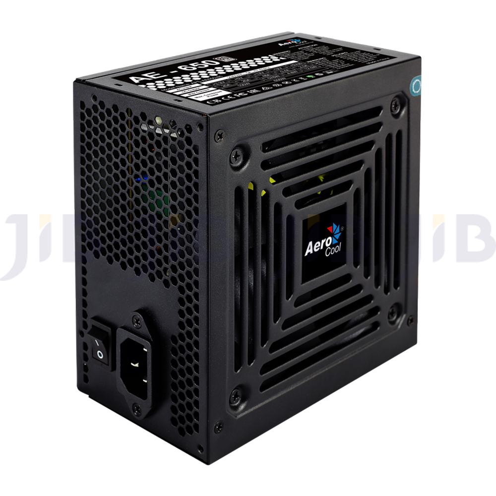 POWER SUPPLY (อุปกรณ์จ่ายไฟ) AEROCOOL AE-650W - 650W 80 PLUS BLACK ATX