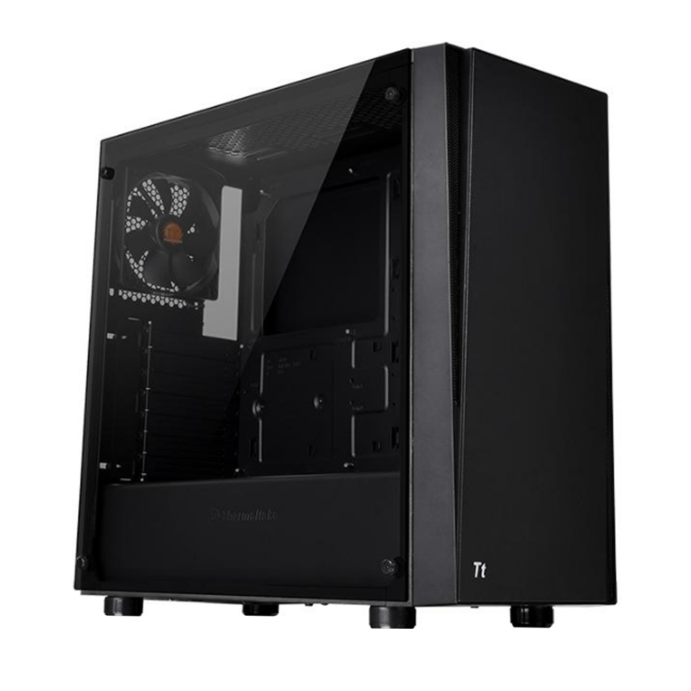 CASE (เคส) THERMALTAKE VERSA J21 TEMPERED GLASS EDITION (BLACK) (ATX)