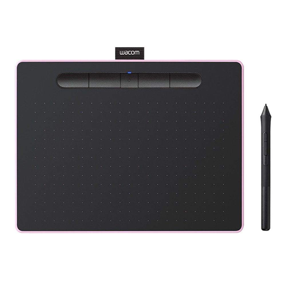 BLUETOOTH GRAPHIC TABLET (กระดานกราฟิกบลูทูธ) WACOM INTUOS MEDIUM CTL-6100WLP PEN & BLUETOOTH (BERRY)