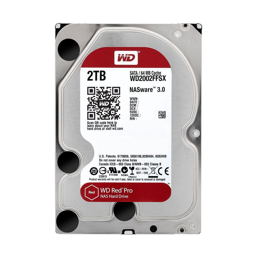 2 TB HDD (ฮาร์ดดิสก์แนส) WD RED PRO 7200RPM SATA3 (WD2002FFSX)