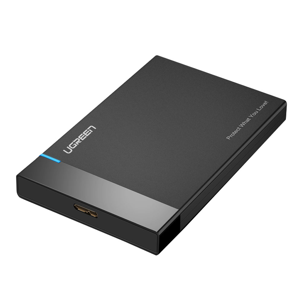2.5 ENCLOSURE (กล่องใส่ฮาร์ดดิสก์) UGREEN USB 3.0 (WITH CABLE) [30848] SATA