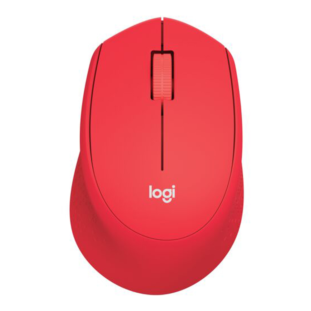 WIRELESS MOUSE (เมาส์ไร้สาย) LOGITECH M331 WIRELESS SILENT PLUS (RED)