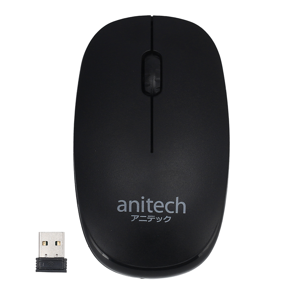 WIRELESS MOUSE (เมาส์ไร้สาย) ANITECH W217 WIRELESS (BLACK)