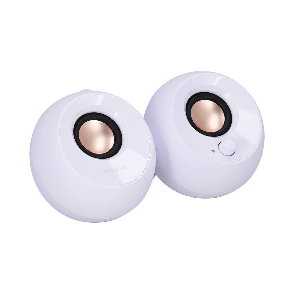 SPEAKER (ลำโพง) CREATIVE PEBBLE 2.0 (WHITE)