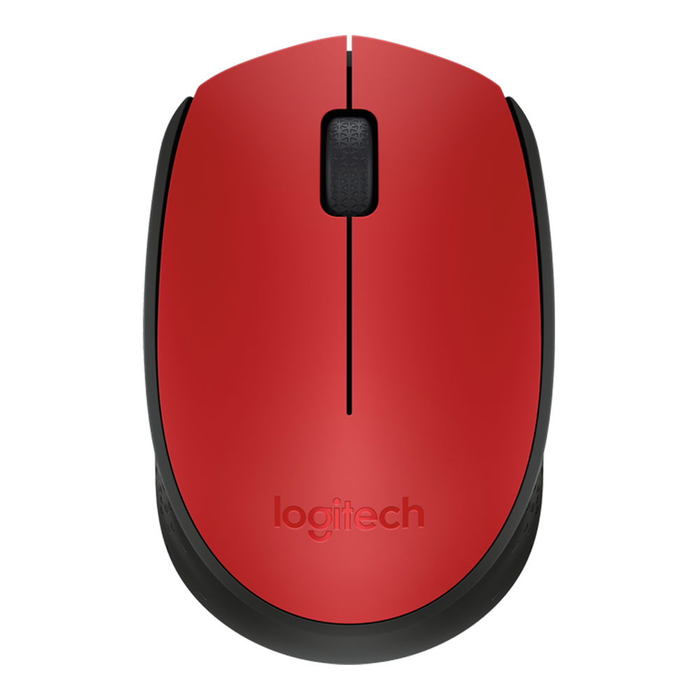 WIRELESS MOUSE (เมาส์ไร้สาย) LOGITECH M171 WIRELESS (RED)