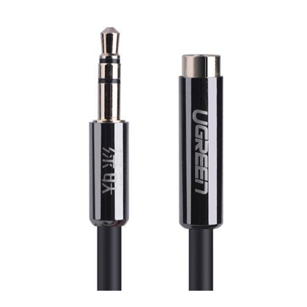 AUX CABLE (สายออดิโอ) UGREEN 3.5MM MALE TO FEMALE AUDIO 2.0 METER [10594]