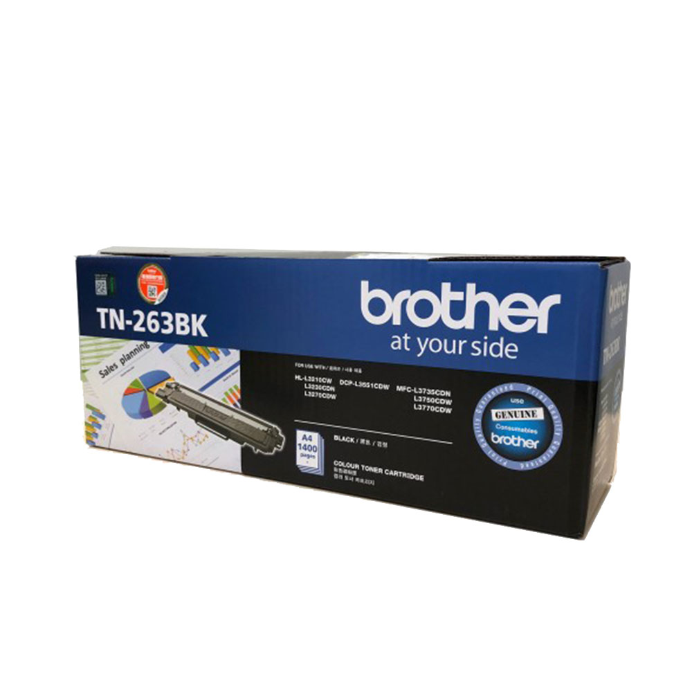 INK (หมึกสำหรับเครื่องพิมพ์) BROTHER TN-263BK (BLACK)