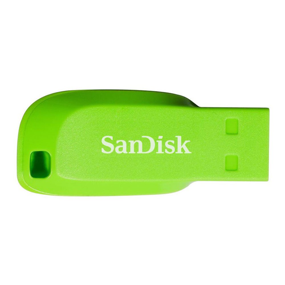 32 GB FLASH DRIVE (แฟลชไดร์ฟ) SANDISK CRUZER BLADE (SDCZ50C-032G-B35GE) (GREEN)