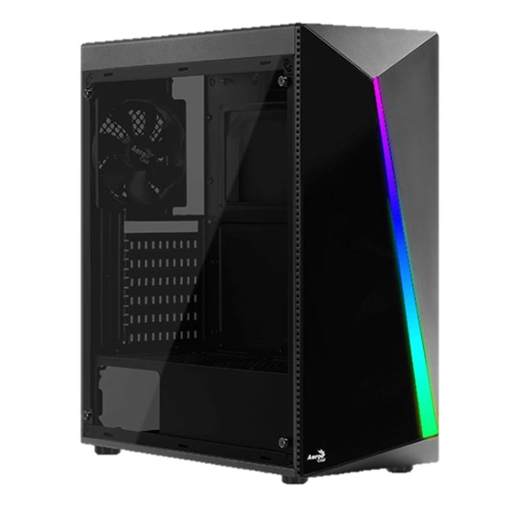 CASE (เคส) AEROCOOL SHARD TEMPERED GLASS (BLACK) (ATX) (SHARD-G-BK-V2)
