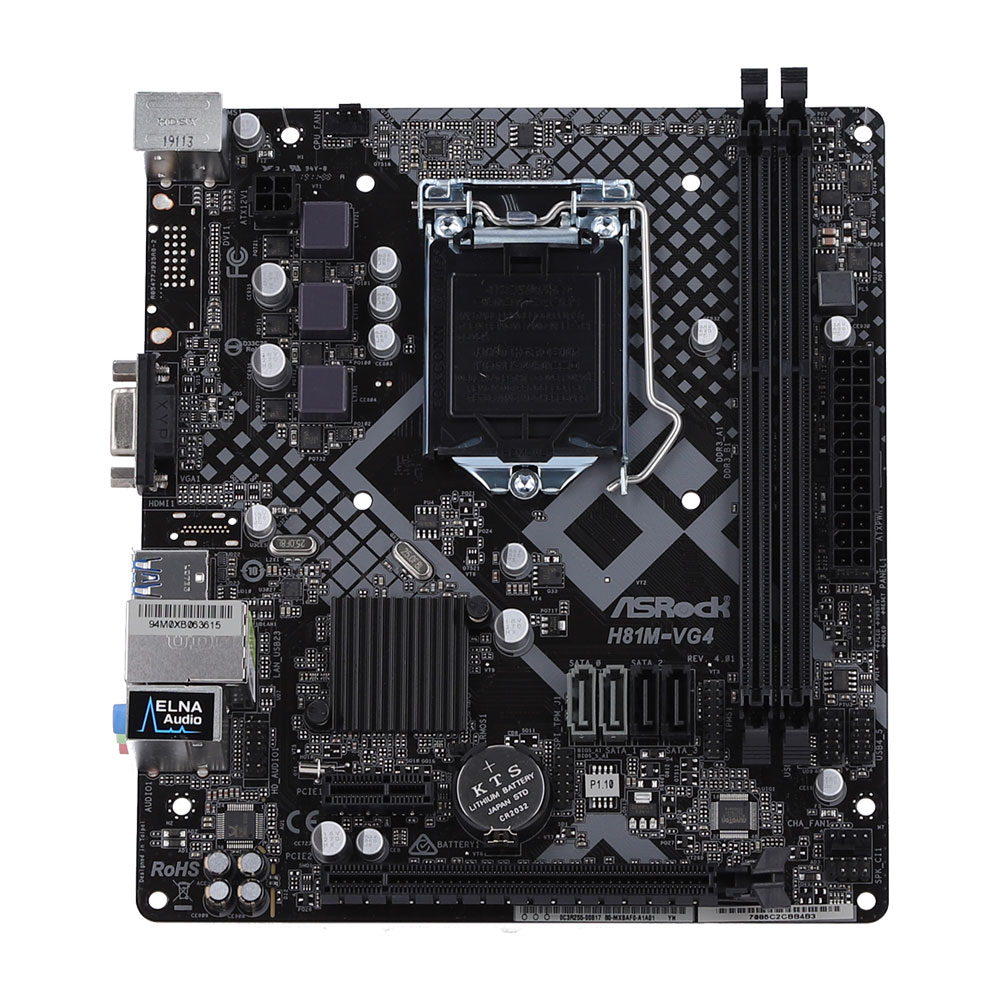 MAINBOARD (เมนบอร์ด) ASROCK H81M-VG4 R4.0 - INTEL SOCKET 1150 DDR3 MICRO-ATX