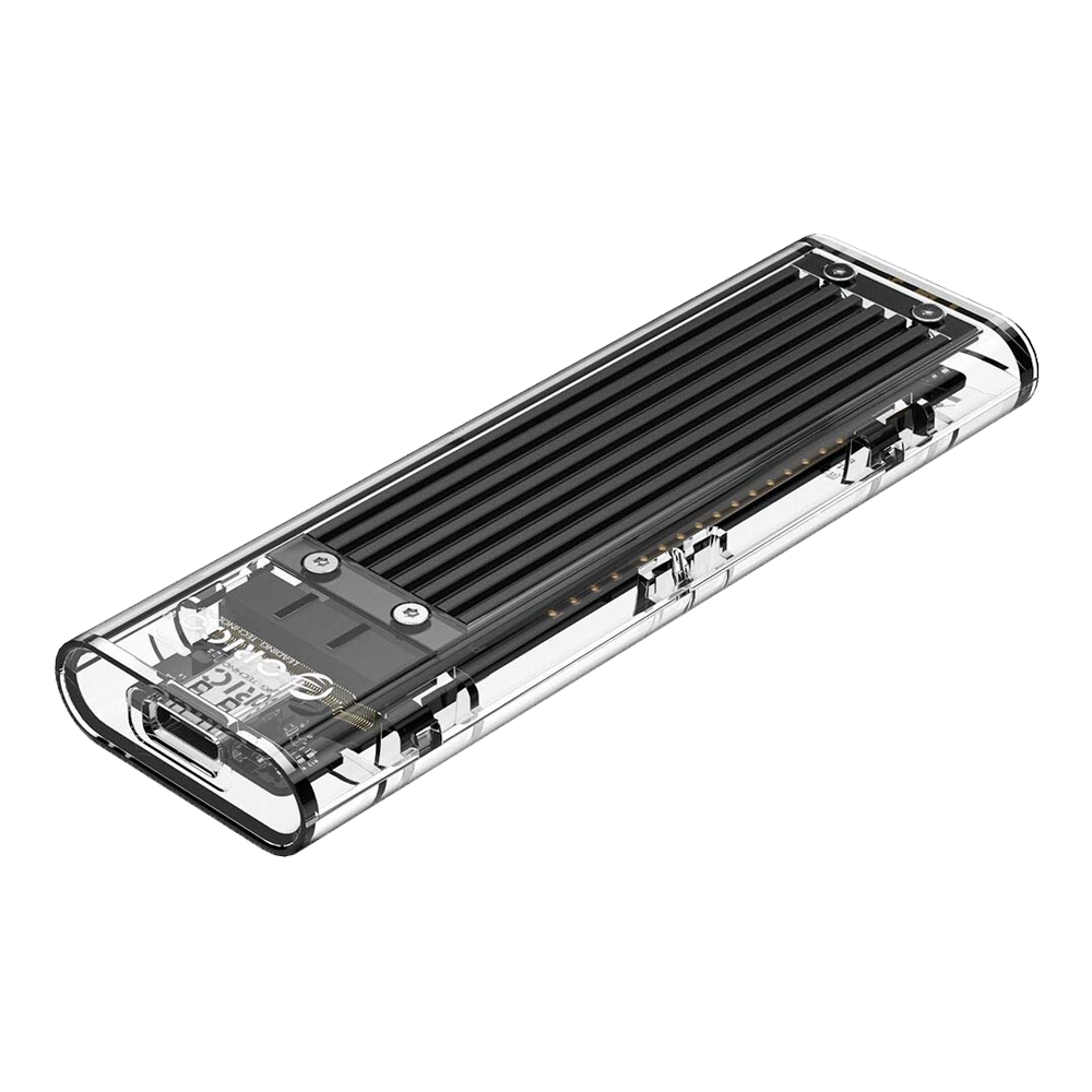 M.2 ENCLOSURE (กล่องใส่เอ็มดอททู) ORICO TCM2.C3-BK FOR M.2 NVMe [10Gbps] (BLACK)