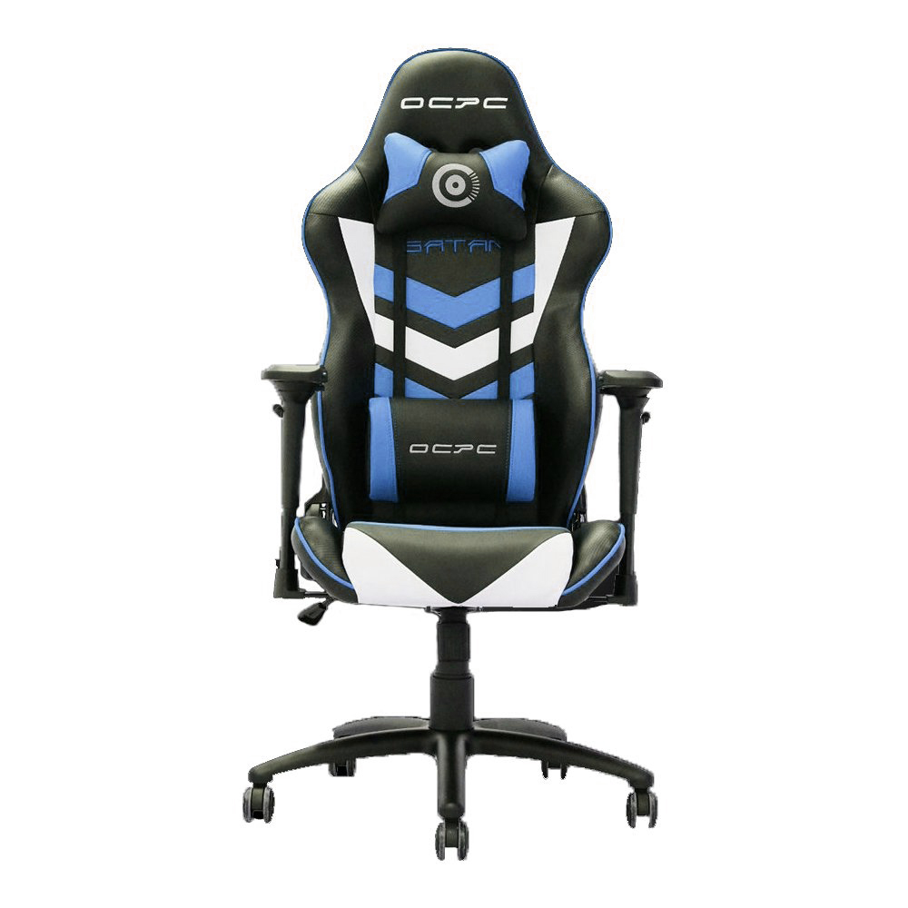 GAMING CHAIR (เก้าอี้เกมมิ่ง) OCPC SATAN SERIES (OC-GC-SAT-BW) (BLUE-WHITE) (สินค้าต้องประกอบก่อนใช้งาน)