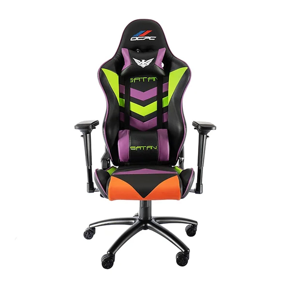 GAMING CHAIR (เก้าอี้เกมมิ่ง) OCPC SATAN SERIES (OC-GC-SAT-VG) (BLACK/GREEN/PURPLE/ORANGE) (สินค้าต้องประกอบก่อนใช้งาน)