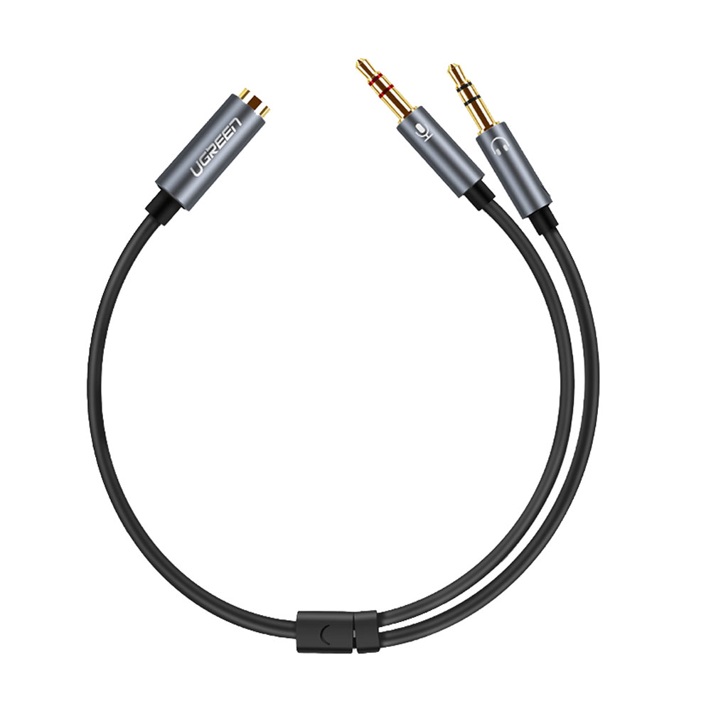 AUX CABLE (สายออดิโอ) UGREEN 3.5MM TO FEMALE AUDIO Y SPLITTER CABLE [20899B]