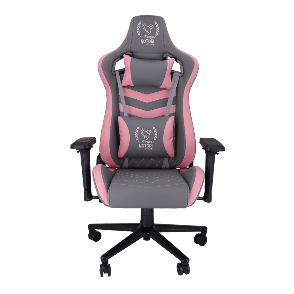 GAMING CHAIR (เก้าอี้เกมมิ่ง) PINKU NOTORI ZK-157 (GRAY-PINK) (สินค้าต้องประกอบก่อนใช้งาน)