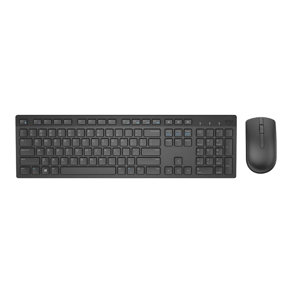 KEYBOARD & MOUSE (คีย์บอร์ดและเมาส์ไร้สาย) DELL WIRELESS KM636 (BLACK)