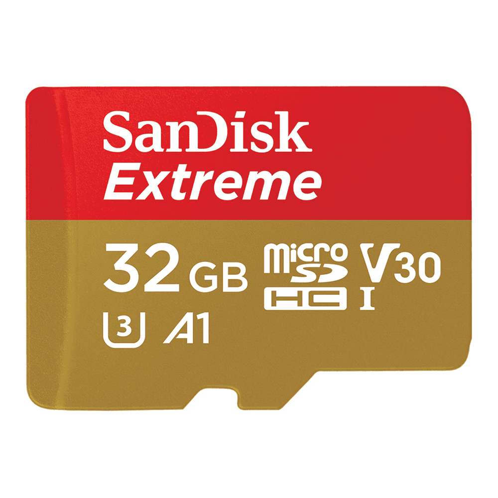 32 GB MICRO SD CARD (ไมโครเอสดีการ์ด) SANDISK SDXC EXTREME CLASS 10 (SDSQXAF-032G-GN6MN)