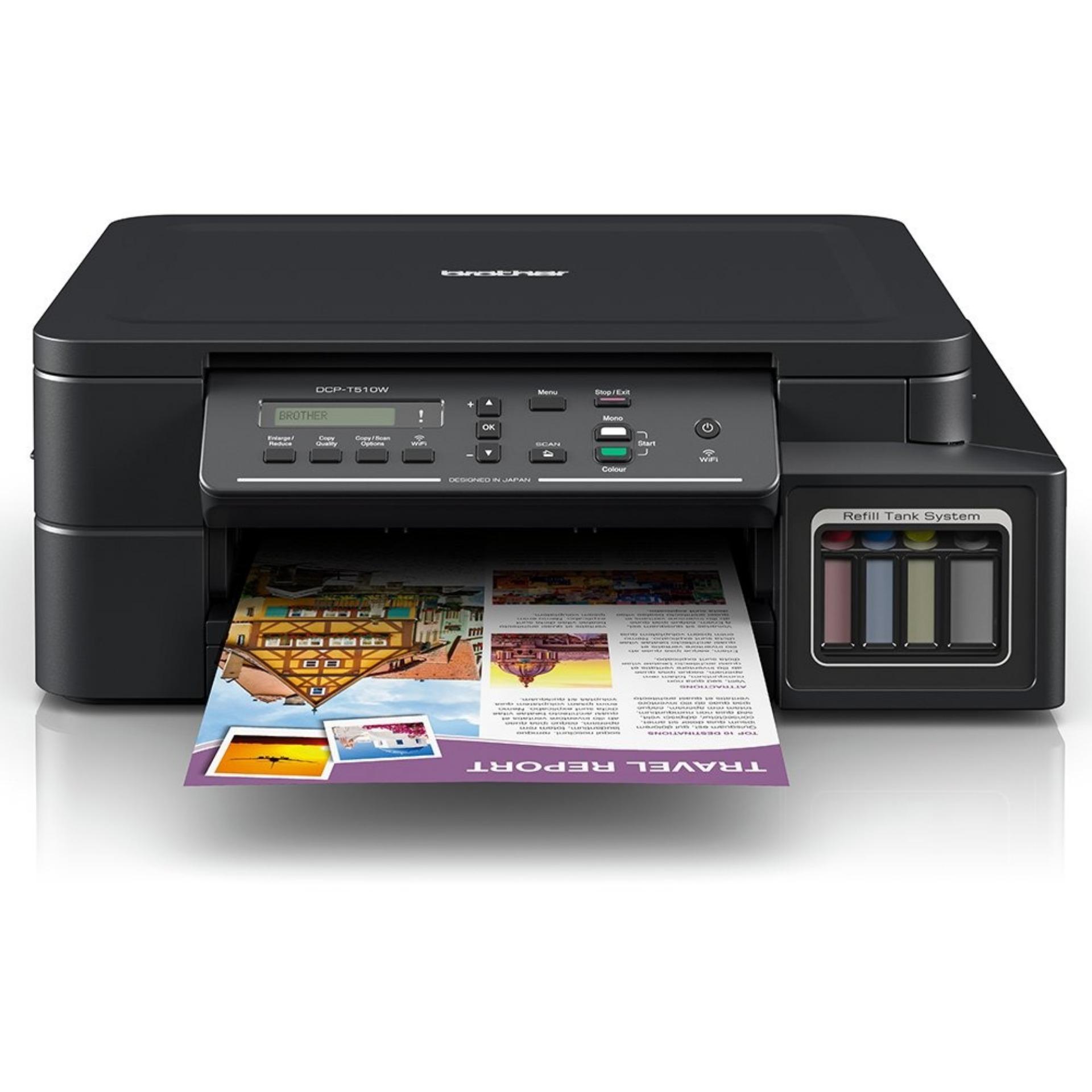 PRINTER (เครื่องพิมพ์ไร้สาย) BROTHER DCP-T510W INKJET ALL-IN-ONE