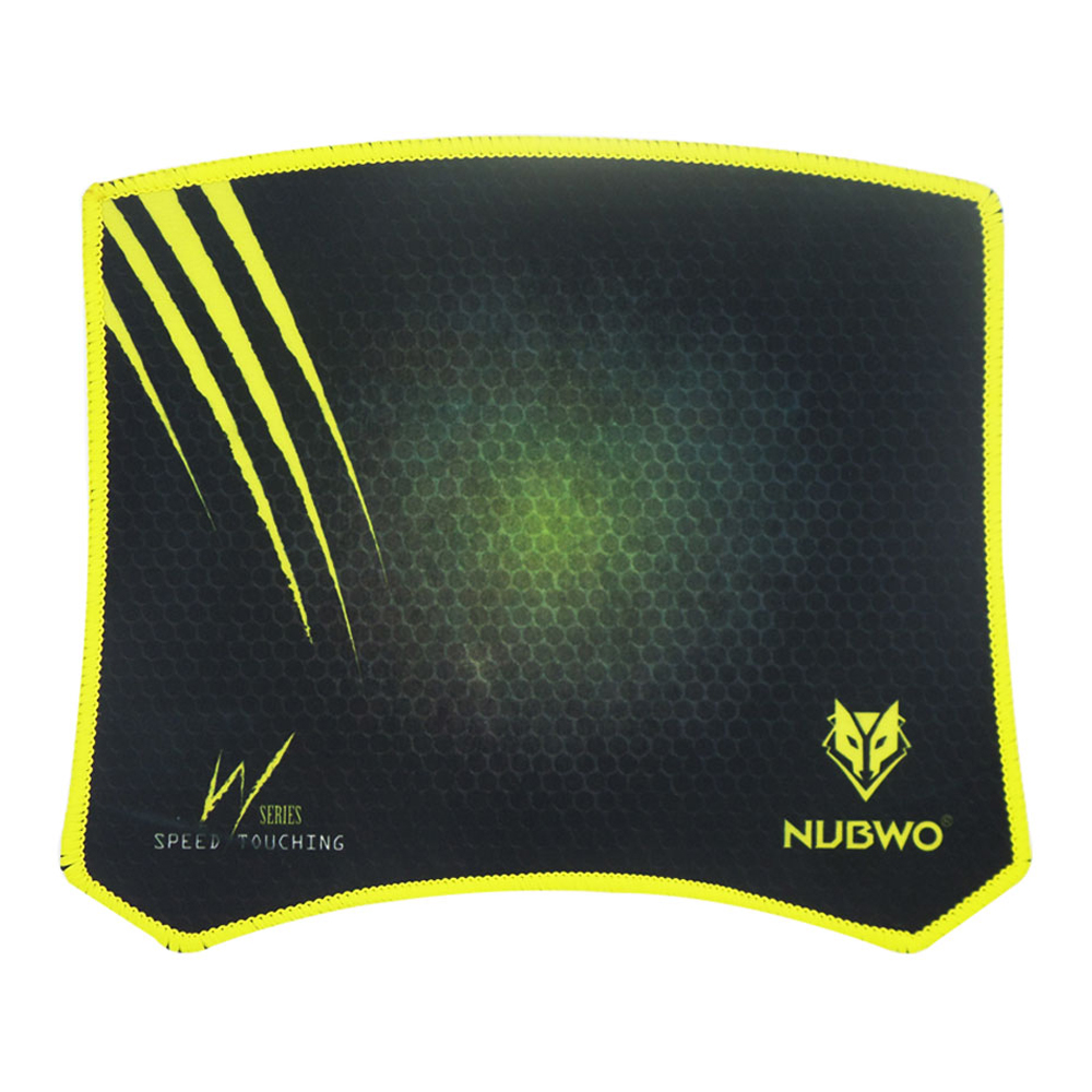 MOUSE PAD (เมาส์แพด) NUBWO NP015 (YELLOW) (300 x 250 x 2mm)