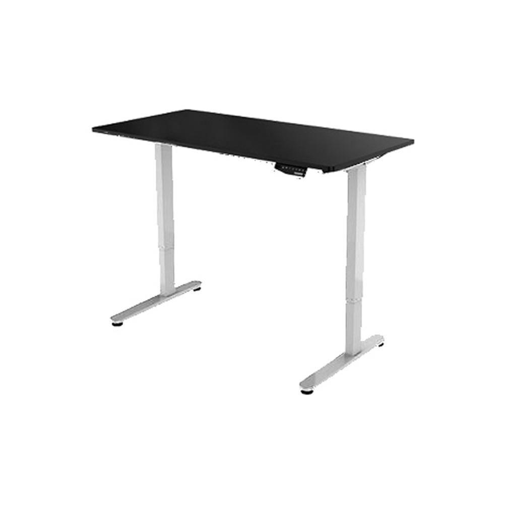 HEIGHT ADJUSTABLE DESK (โต๊ะทำงานปรับระดับ) FLEXISPOT FSP-ZB1407B-TABLETOP (BLACK)/PRE-ASSEMBLED DESK FSP-L203W-FRAME (WHITE)
